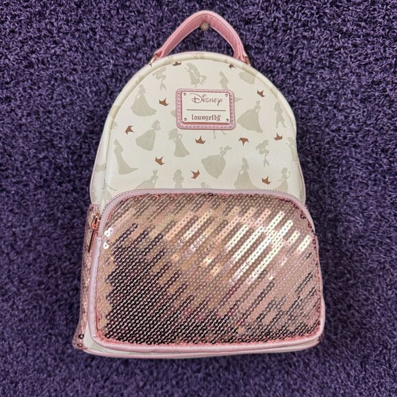 Disney Princess Silhouette Rose Gold Loungefly - Picture 1 of 4